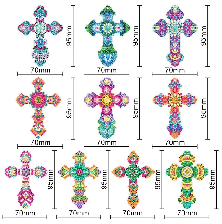 Diamond Painting Pendant DIY Kit_ Crosses P001 – PERSKEPIT